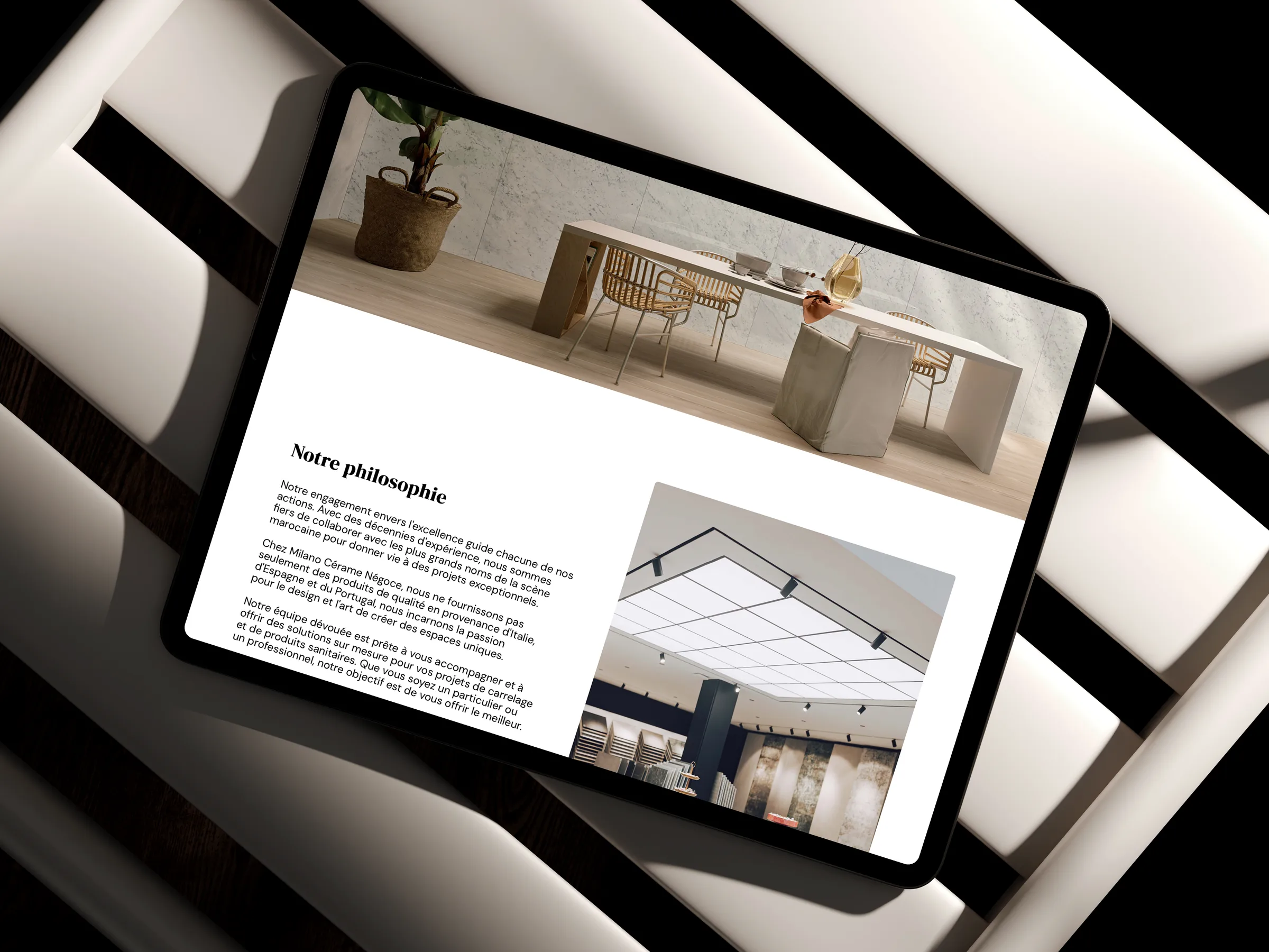 Milano Cérame Négoce - One-Pager Site + Full-Funnel Acquisition